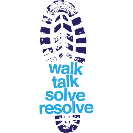 Walk, Talk, Solve, Resolve logo